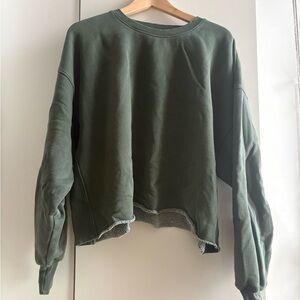 TNA Forest Green Women's Crewneck Sweatshirt